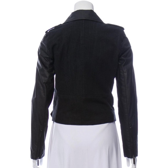 Leather denim Michael Kors jacket - Picture 4 of 8